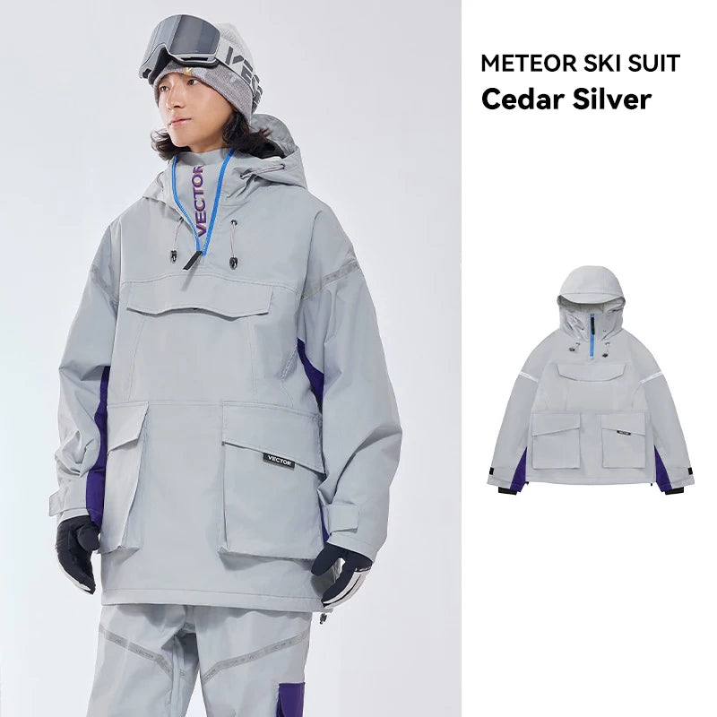 VECTOR-ropa de esquí para mujer y hombre, suéter con capu...