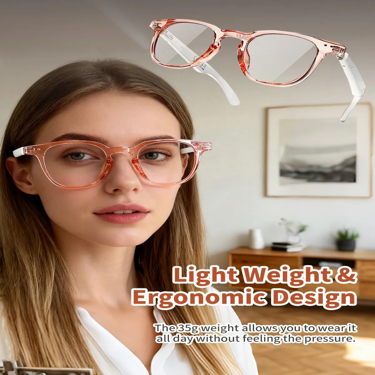 Gafas Inteligentes de Traducción Bluetooth GT52, Lentes c...