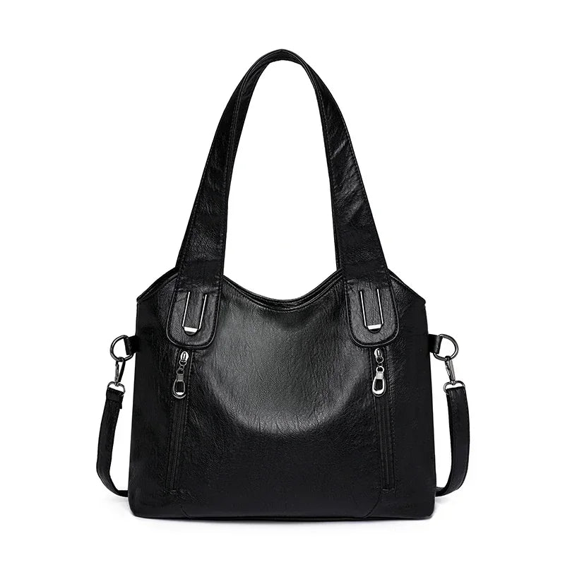 Solid color fashionable women's clutch bag by Corporación Turística, sleek and stylish for everyday or evening use.