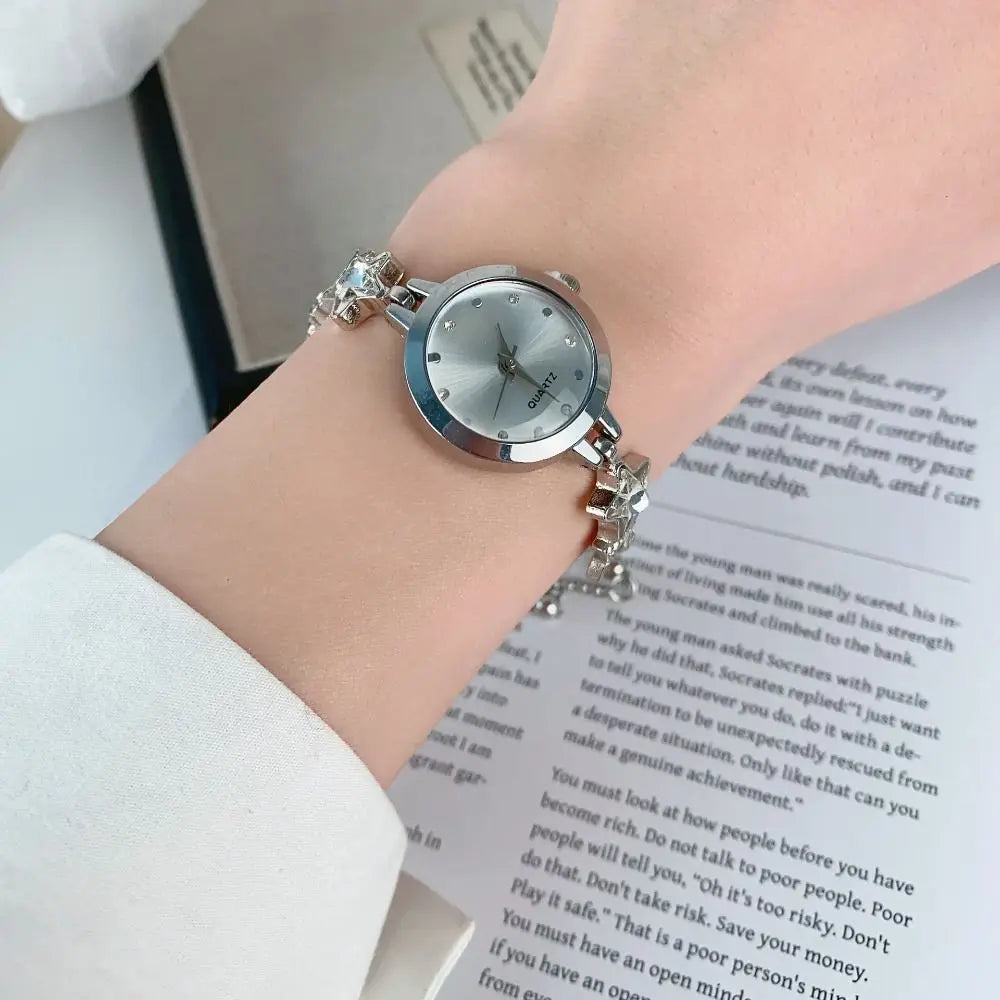 Elegante Reloj de Pulsera Ajustable con Pedrería, Reloj d...