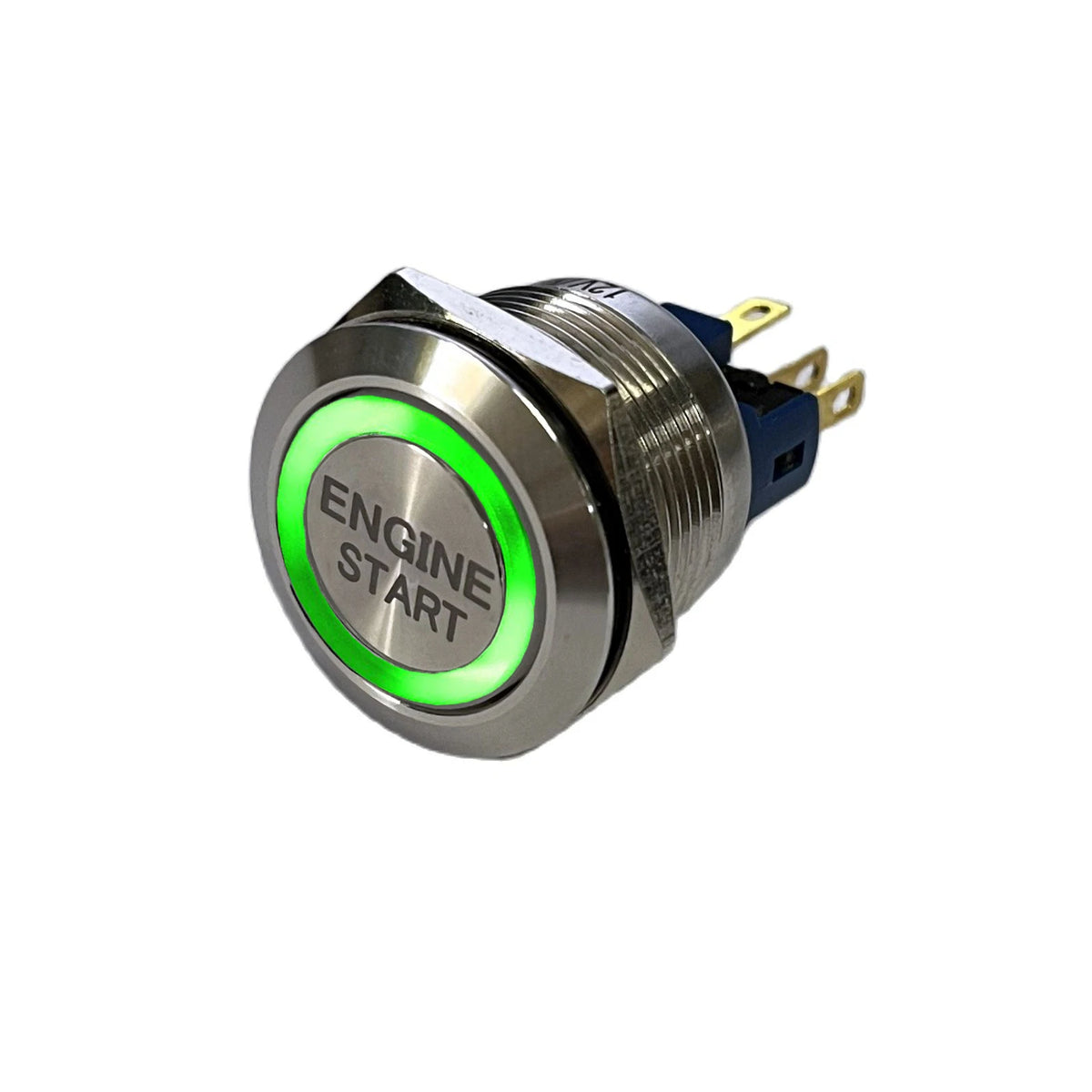 Interruptor Botón Motor Start Stop 19-30mm Anillo Luminoso Momentáneo