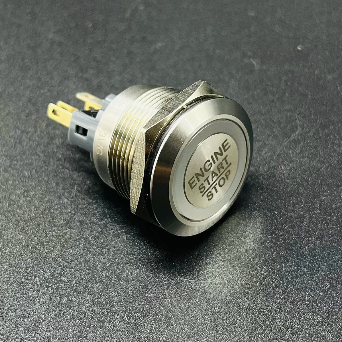 Interruptor Botón Motor Start Stop 19-30mm Anillo Luminoso Momentáneo