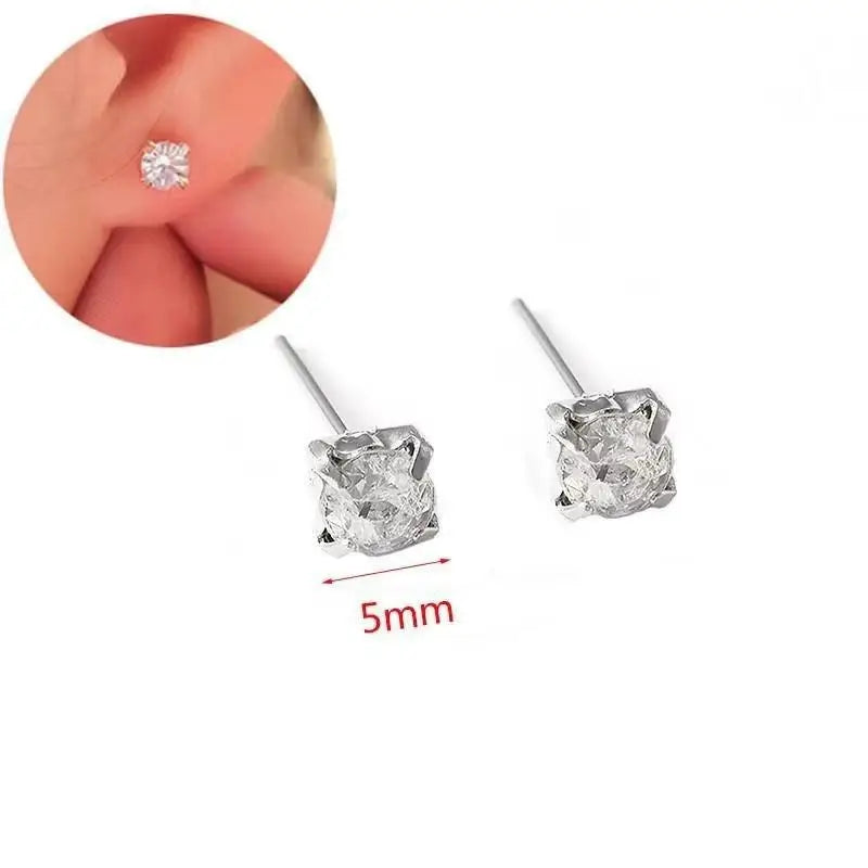 Pendientes de gota de corazón de cristal púrpura para muj...