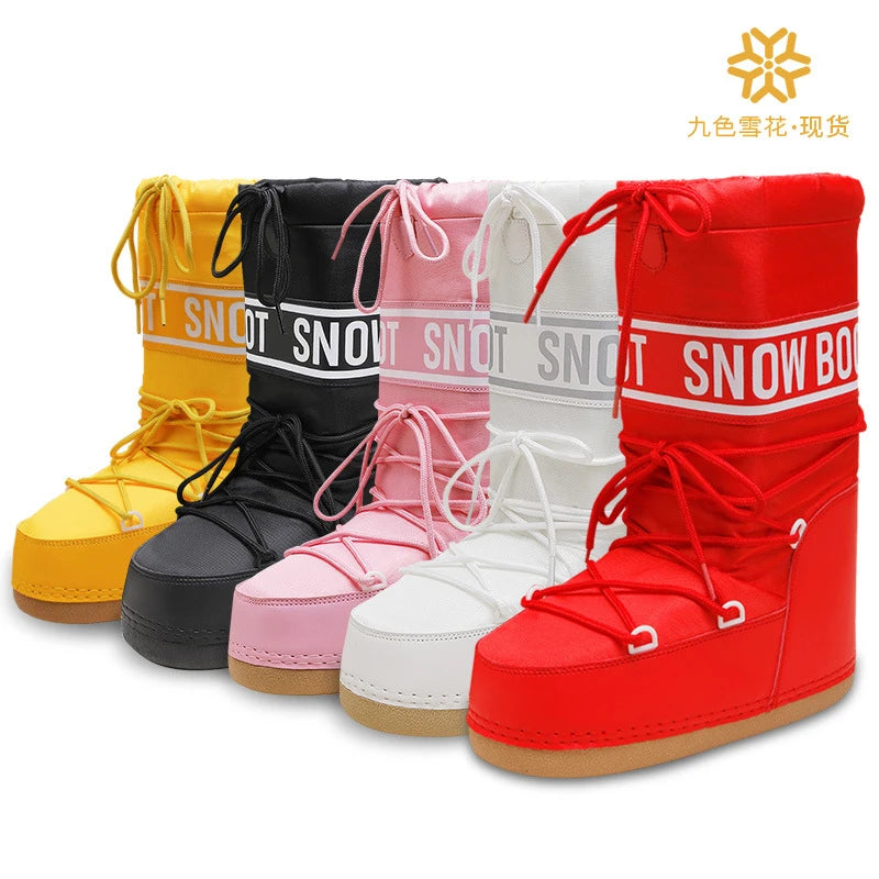 2026 Nuevas Botas de Nieve para Mujer, de Caña Alta, Esti...