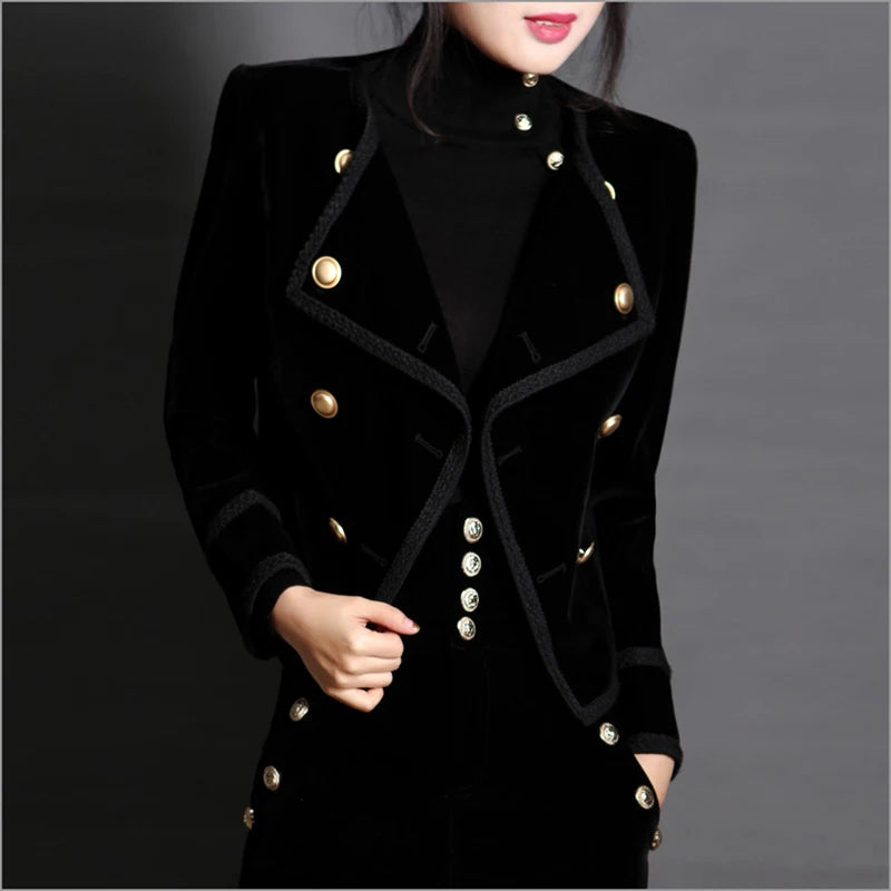 Chaqueta corta para mujer, abrigo, Otoño Invierno, traje ...
