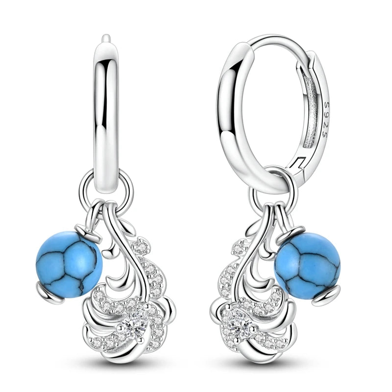 Pendientes de Plata de Ley 925 para Mujer, con Circonita ...