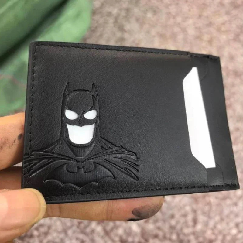 Cartera de Cuero Murciélago 2026: Tarjetero Personalizado con Máscara de Superhéroe - Corporación Turística