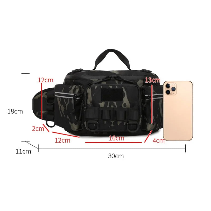 Bolsa táctica de cintura para camping, mochila de pecho, ...