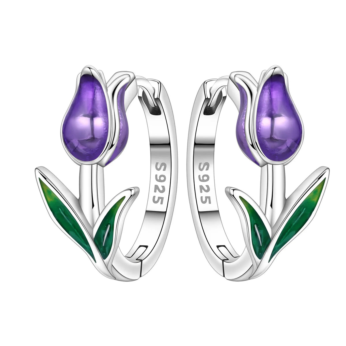 Orstarry Original Plata de Ley 925 pendientes de flor de ...