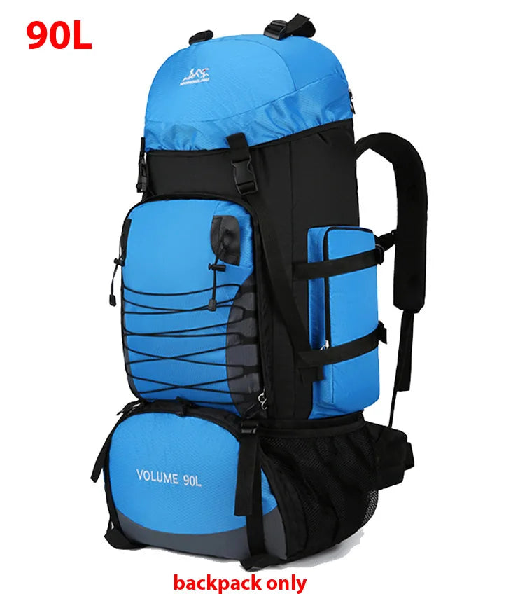 Bolsa de viaje grande de 90L, mochila para acampar, sende...