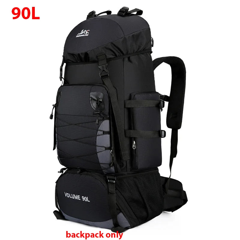 Bolsa de viaje grande de 90L, mochila para acampar, sende...