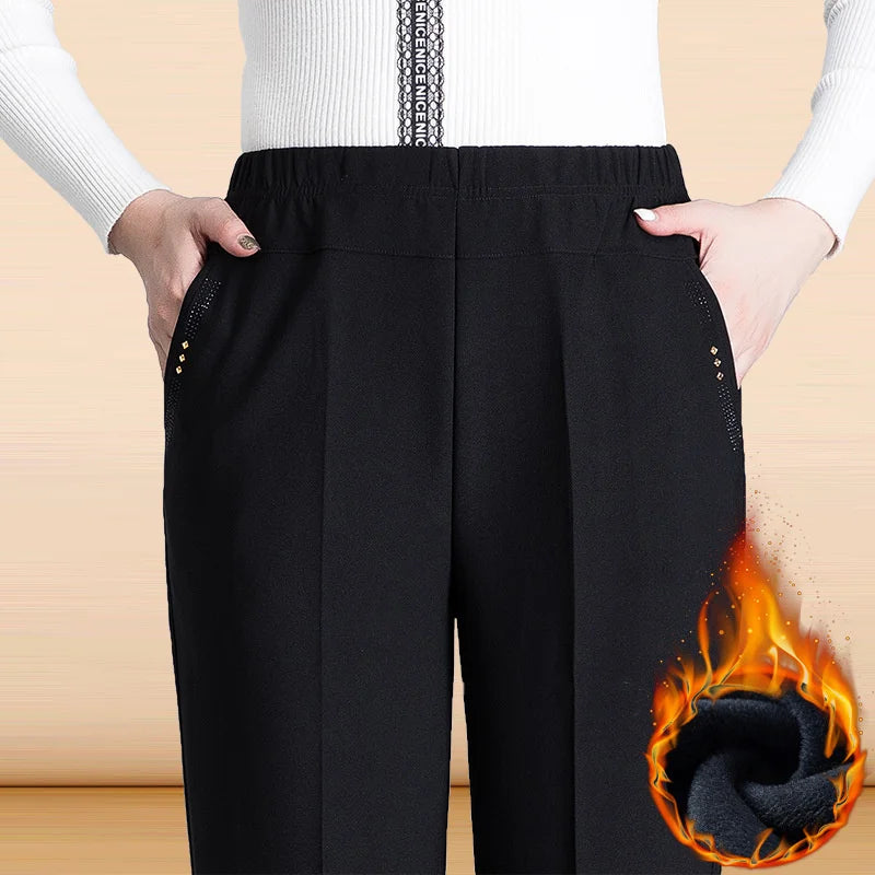 Pantalones Mujer Cintura Alta Elásticos OKXGNZ Otoño Invierno XL-9XL