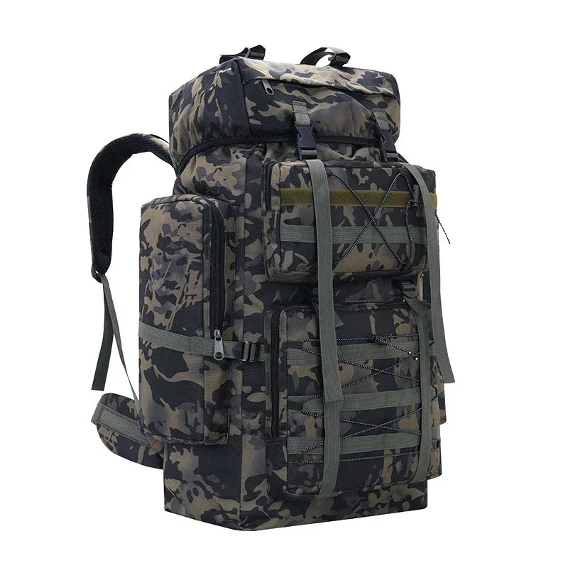 Mochila táctica para acampar y escalar, mochila grande de...