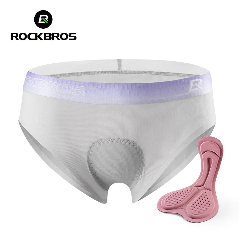RockBros women's padded cycling underwear designed for comfort and support during bike rides.