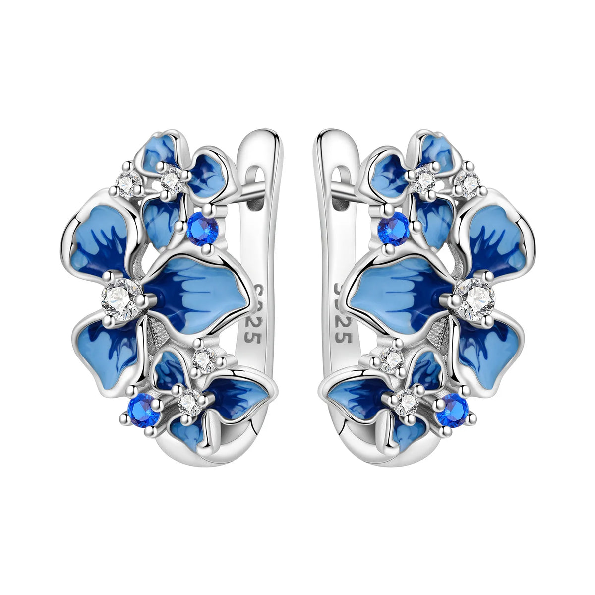 Orstarry Original Plata de Ley 925 pendientes de flor de ...