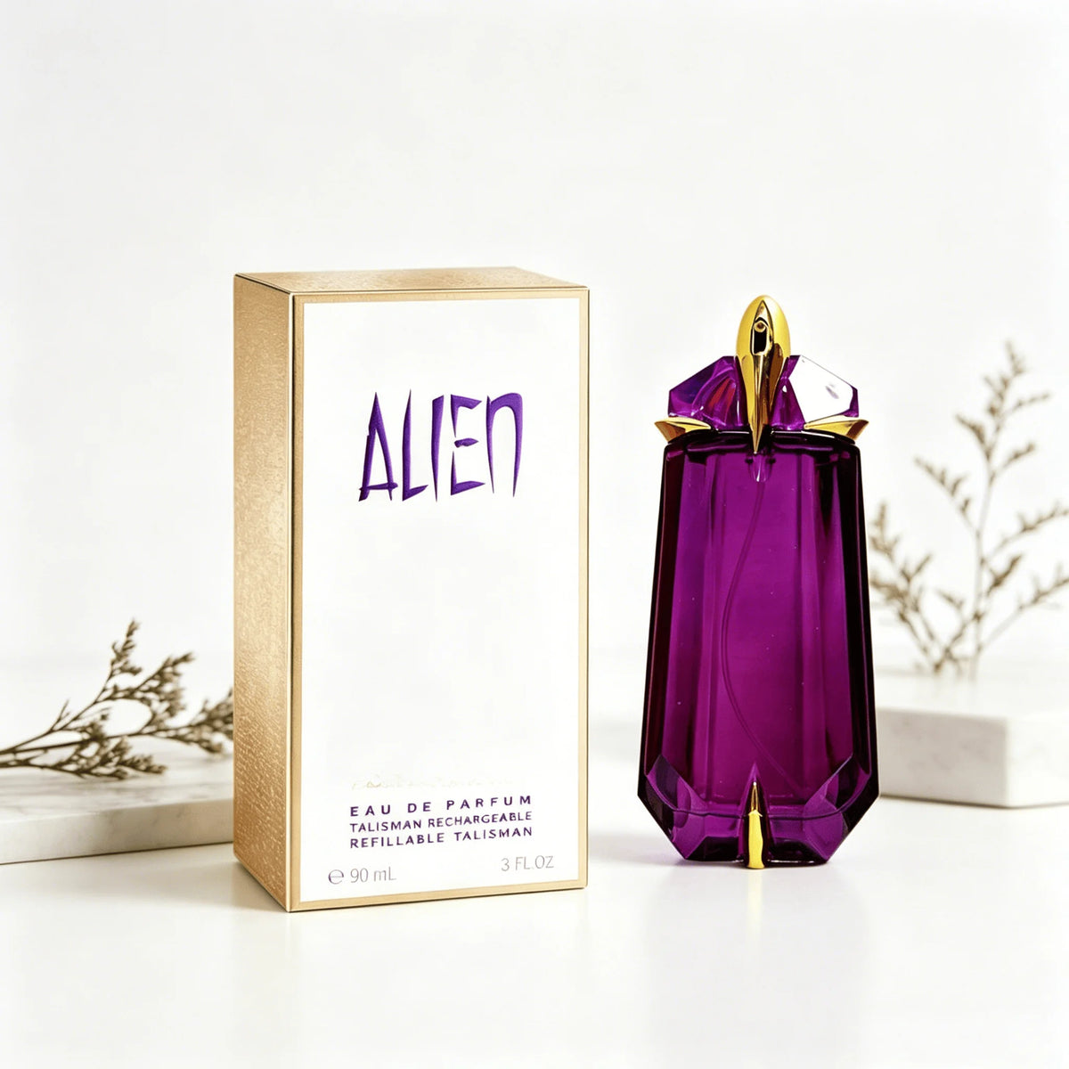 Mugler Alien Eau De Parfum 90ml, Botella Recargable de Cr...