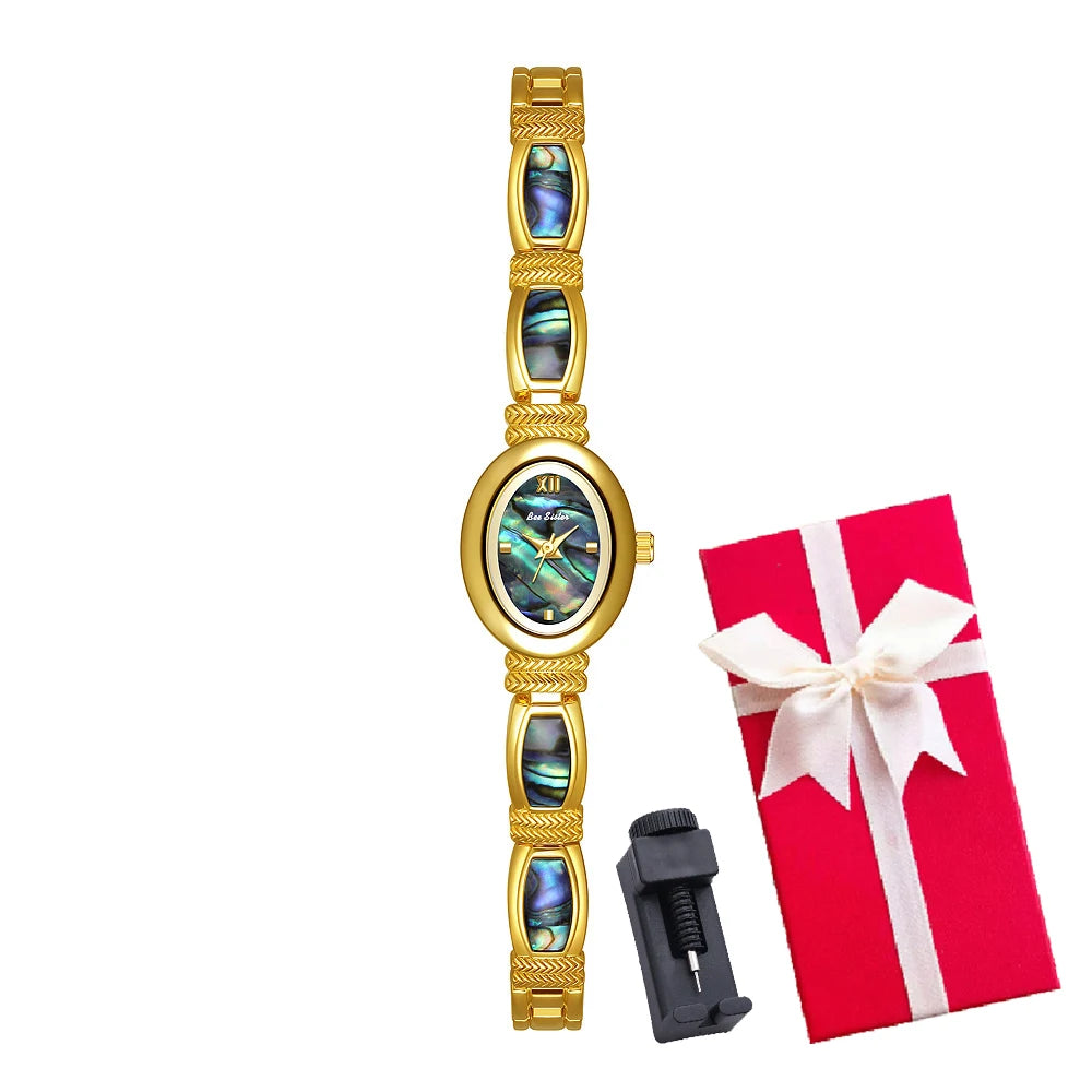 Relojes de pulsera con esfera ovalada para mujer, relojes...