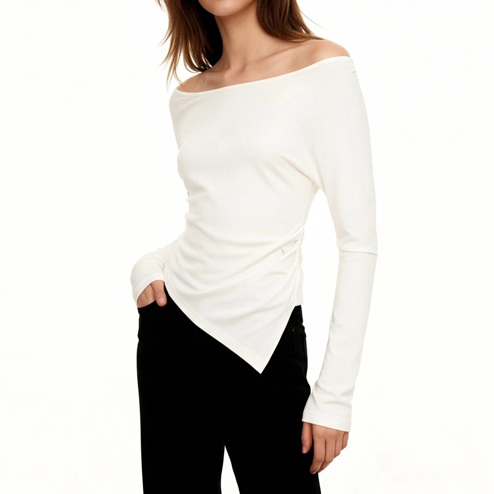 Top corto Irregular para mujer, Yoga, ejercicio, deportes...