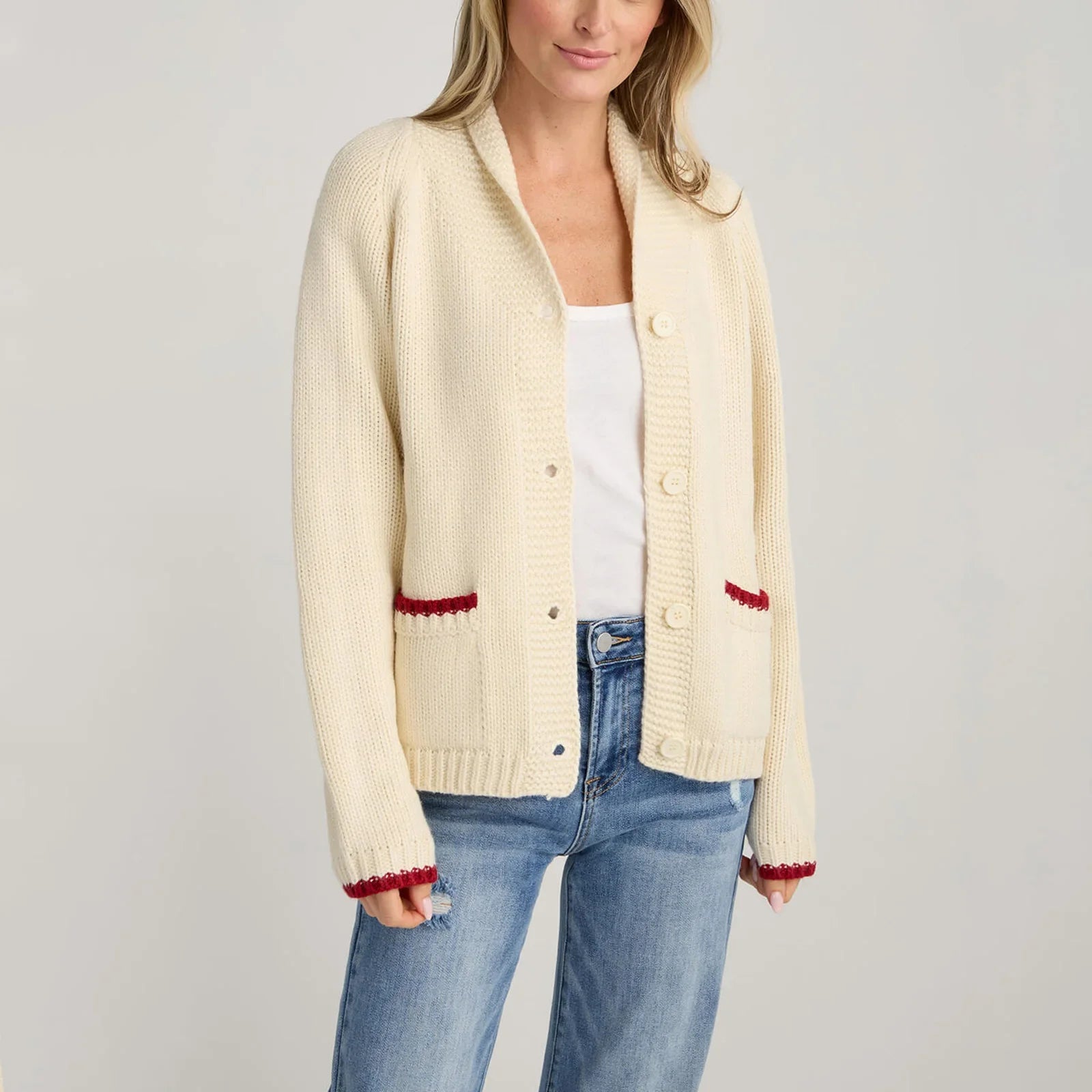 Cárdigan de punto para mujer, suéter, abrigo, Otoño Invie...