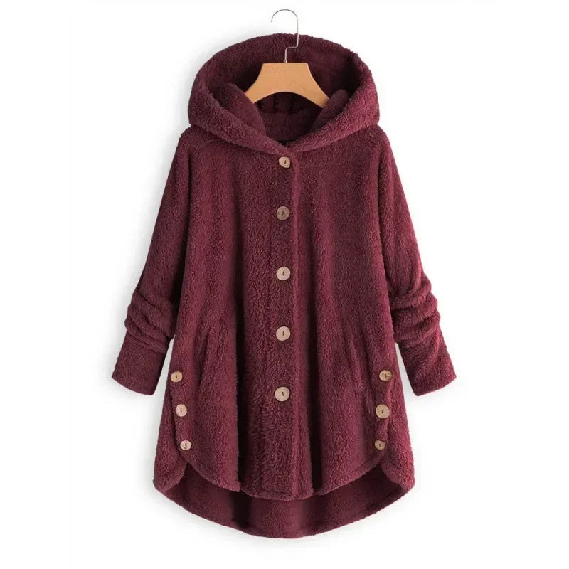 Abrigo de otoño e invierno para mujer, abrigo cálido de o...