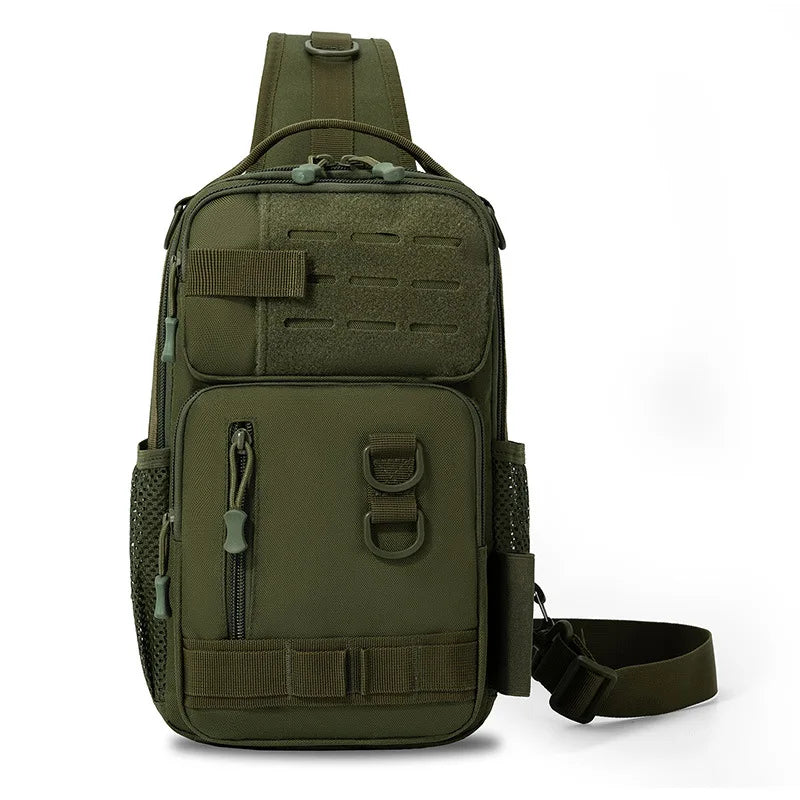 Bolsa táctica para aparejos de pesca, mochila con soporte...