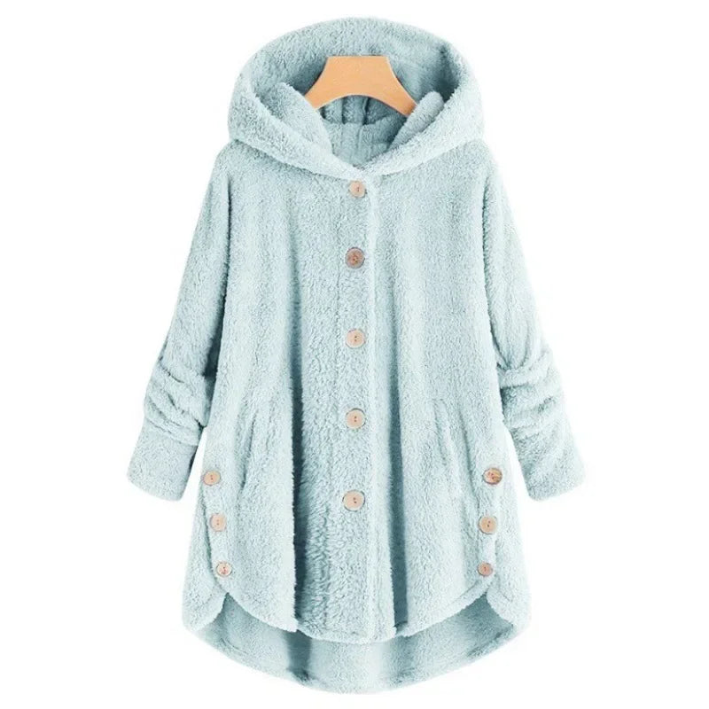 Abrigo de otoño e invierno para mujer, abrigo cálido de o...