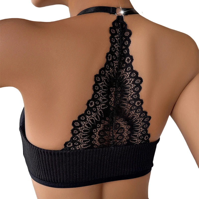 Ropa interior Sexy para mujer, sujetadores acanalados con...