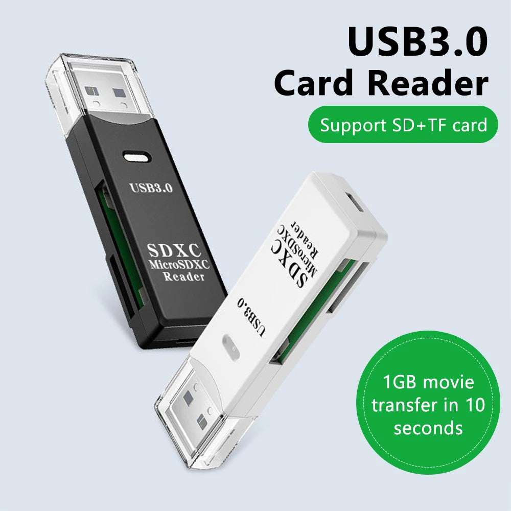 Lector Tarjetas USB 3.0 Elough 2 en 1 Micro SD TF – Alta Velocidad