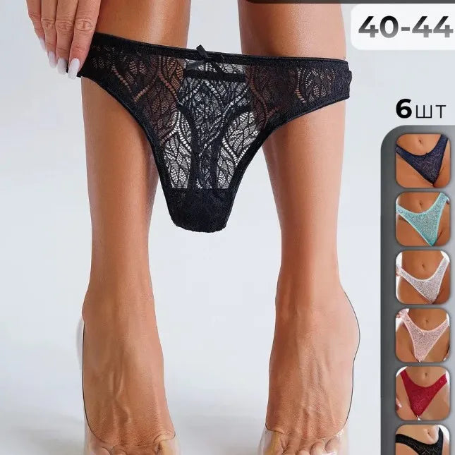 Sexy lace tanga for women, European and American style, featuring intricate lace details and a comfortable fit.