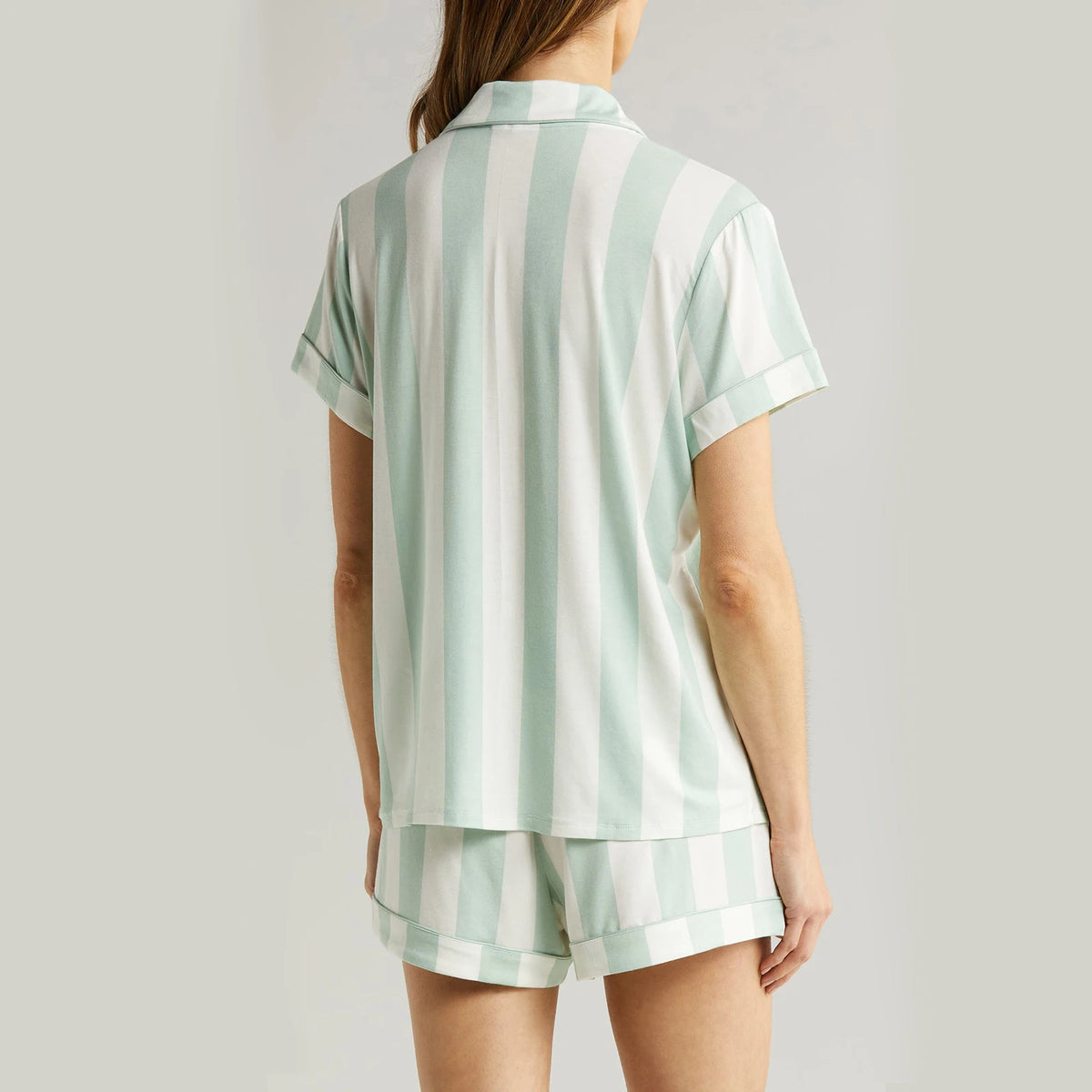 Conjunto de pijama de manga corta para mujer, ropa de dor...
