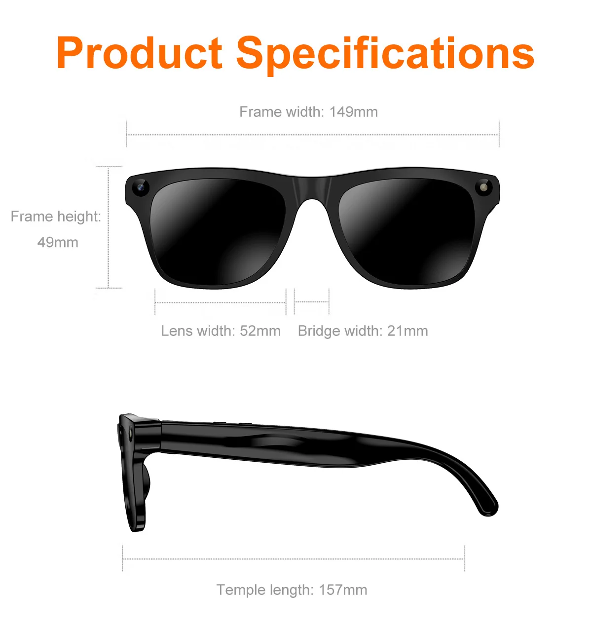 Nuevas Gafas Inteligentes con IA Mejoradas, Cámara de Gra...