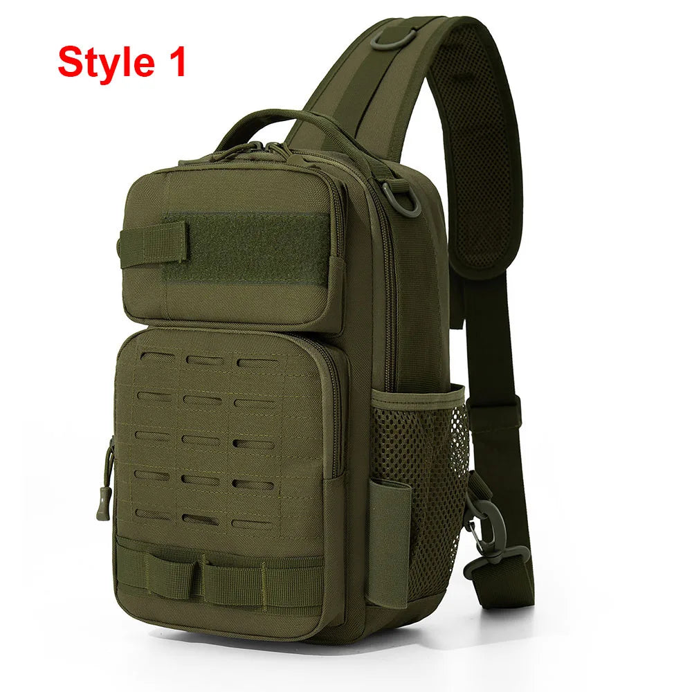 Bolsa de pecho con señuelo de pesca táctica, accesorios p...