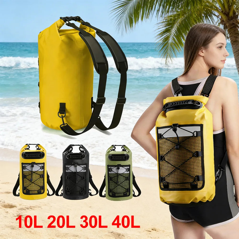 Paquete de natación de PVC, mochila seca para mujeres y h...