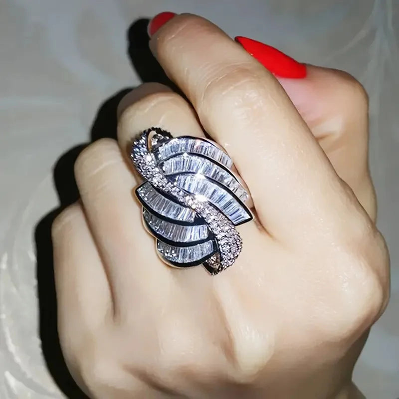 Anillos de Plata de Ley 925 para Accesorios de Boda, Herm...