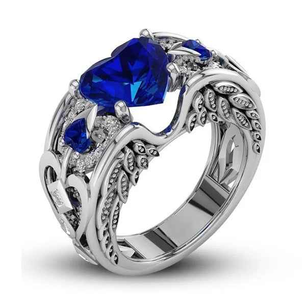Anillo clásico de Plata de Ley 925, sortija de circonita ...