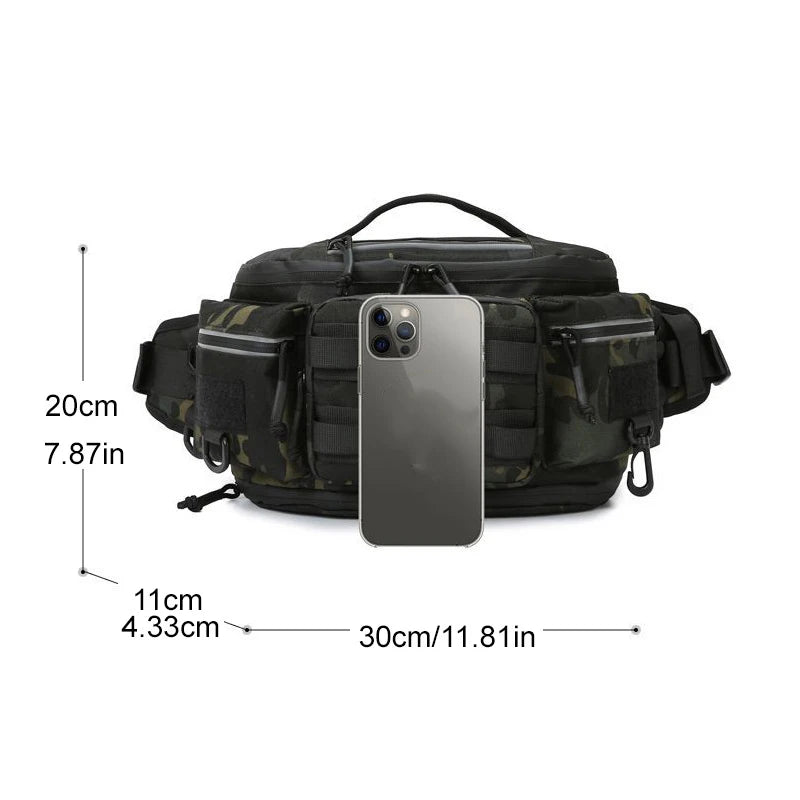 Riñonera táctica para pesca con señuelo, mochila de viaje...