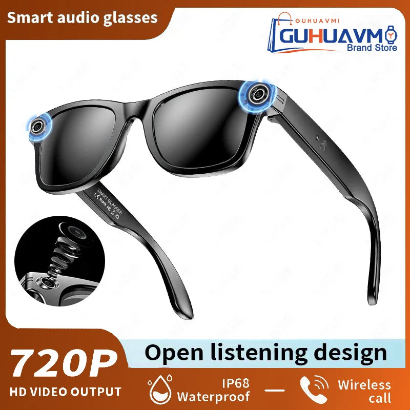 Gafas inteligentes AI 800W, cámara HD antivibración, grab...