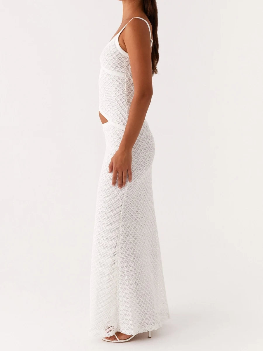 Vestidos largos recortados a la moda para mujer, vestido ...