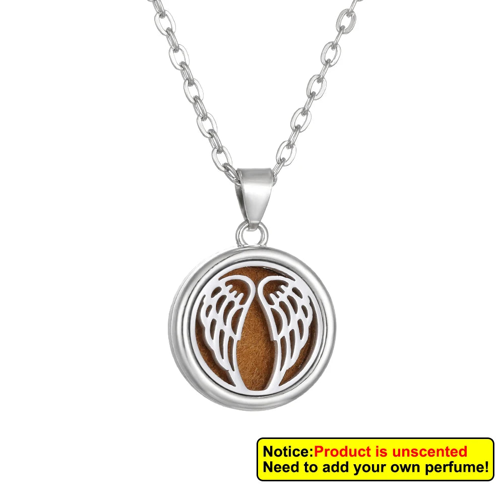 Nueva flor árbol de la vida aromaterapia difusor collar A...