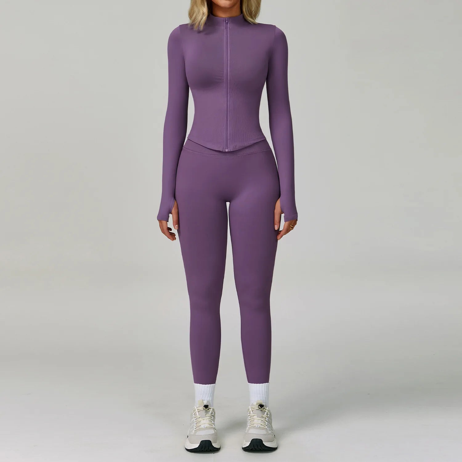 Conjunto Yoga Mujer MIketI Sin Costuras - Transpirable y Elástico