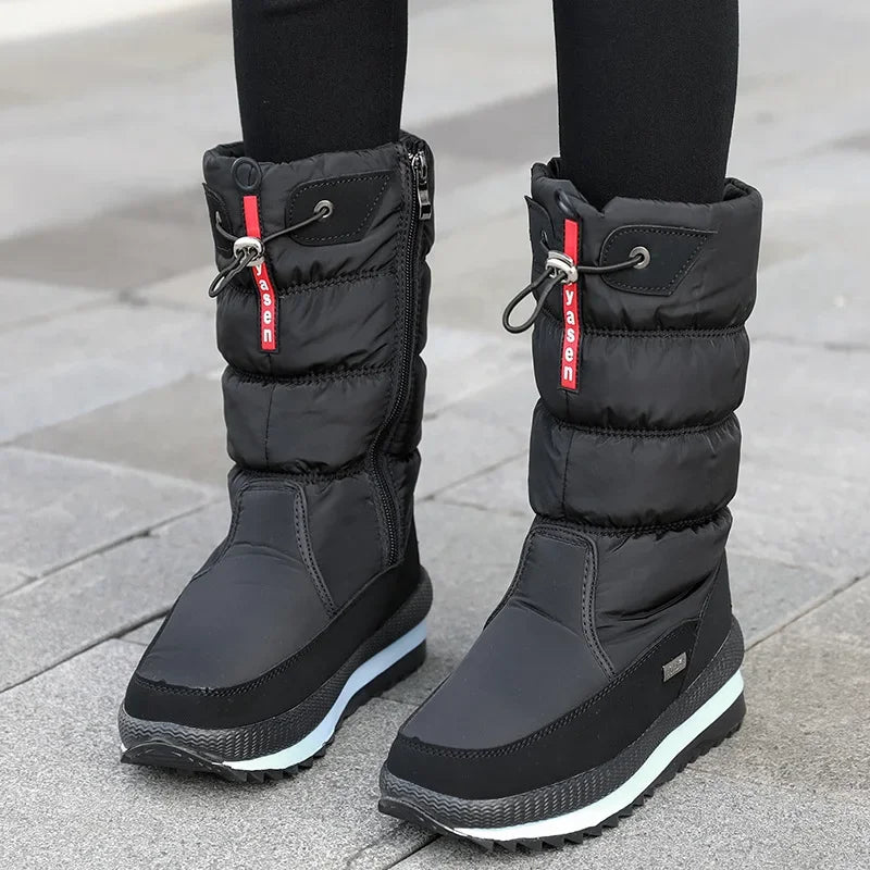 Botas de nieve cálidas a la moda para Mujer, Botas de inv...