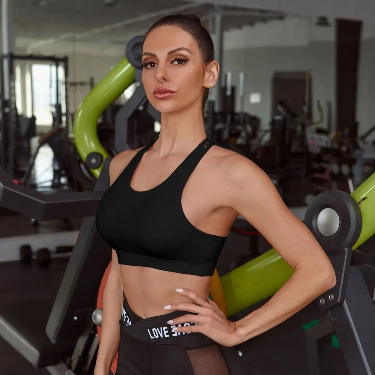 Sujetador deportivo para mujer, sujetador de Yoga con let...
