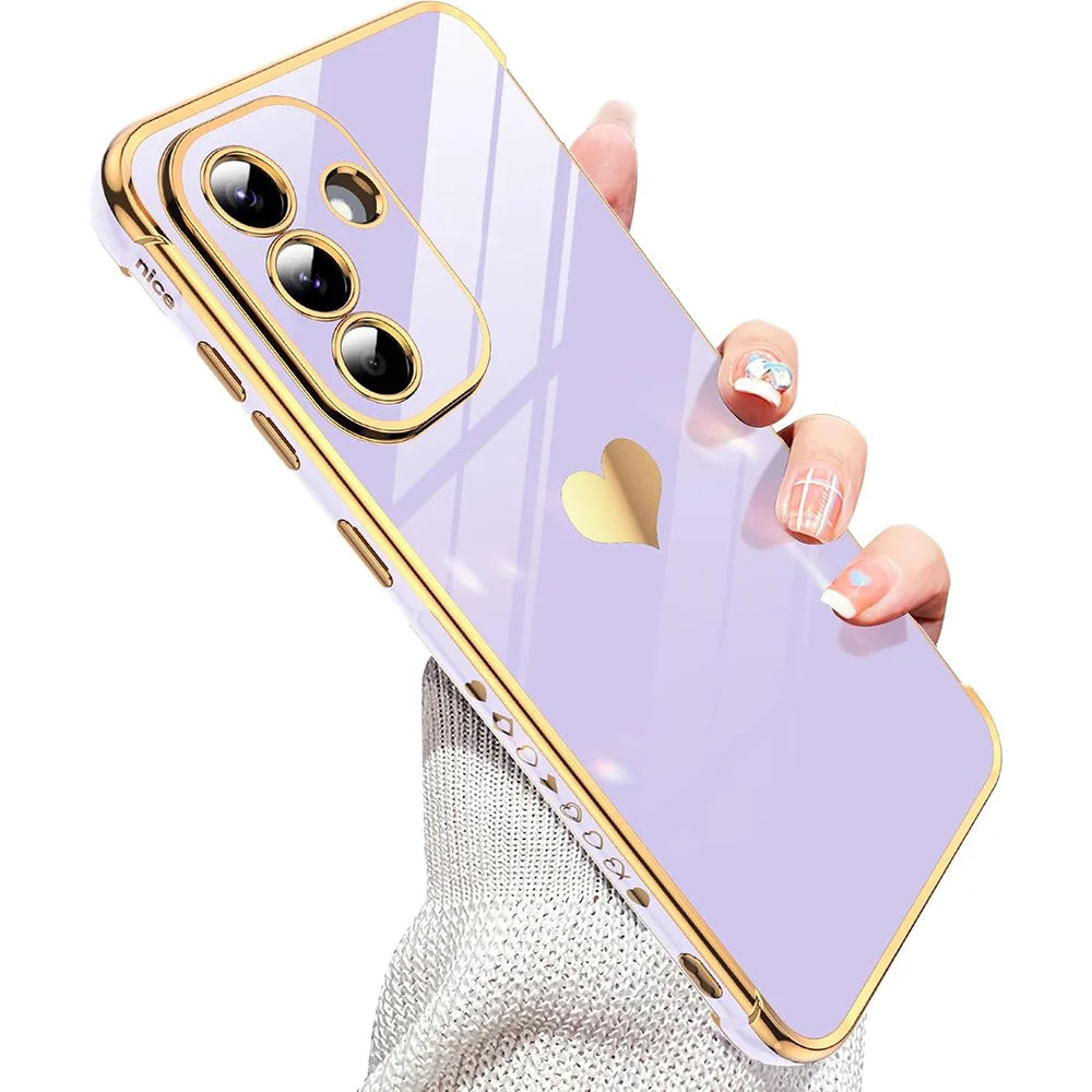 Soft silicone luxury case for Samsung Galaxy smartphones, featuring a sleek, smooth finish and precise cutouts for buttons and ports.
