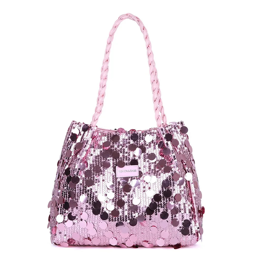 Nuevo Bolso Tote Brillante con Lentejuelas para Mujer, Bo...