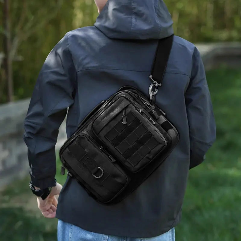 Bolsa Táctica Cruzada de Senderismo, Bolso de Hombro para...