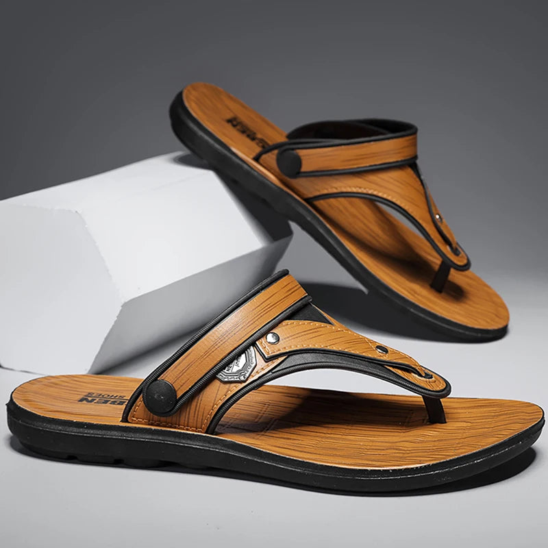 Chanclas de tendencia para hombre, zapatillas clásicas pa...