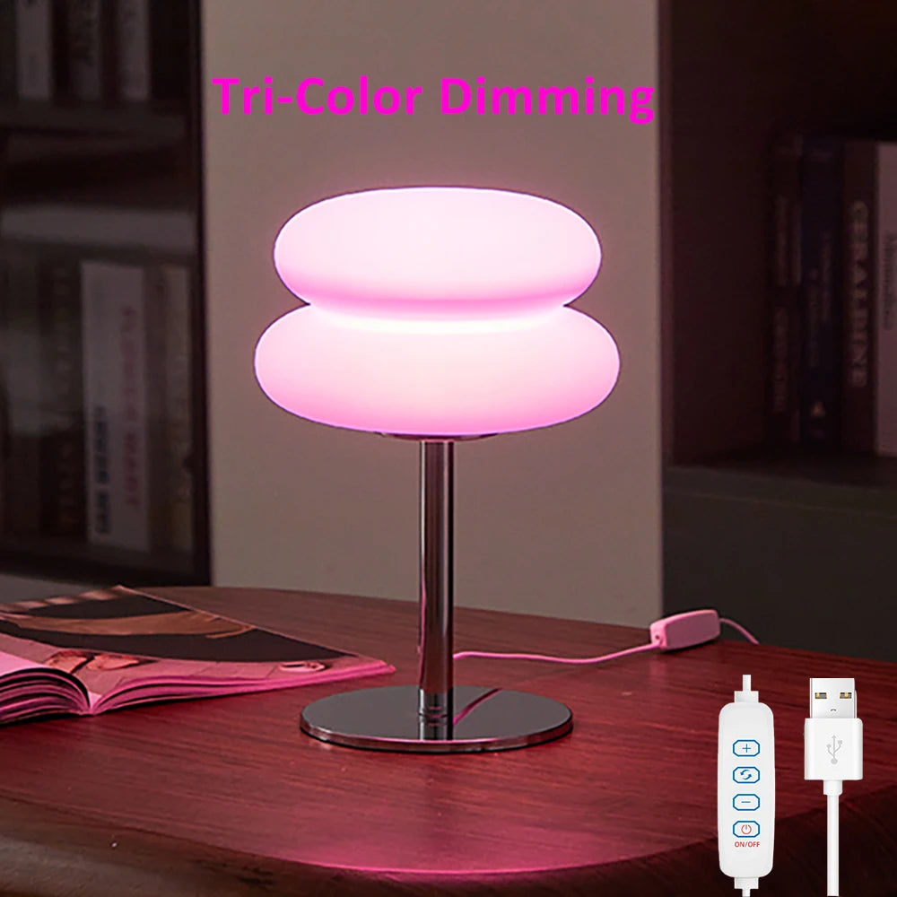 LED mushroom desk lamp with USB connection by Corporación Turística, featuring a whimsical mushroom-shaped design and adjustable lighting.