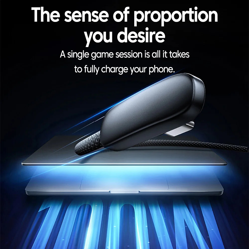 Cargador USB-C 100W 90°: Carga Rápida PD para Samsung, Huawei - Corporación Turística