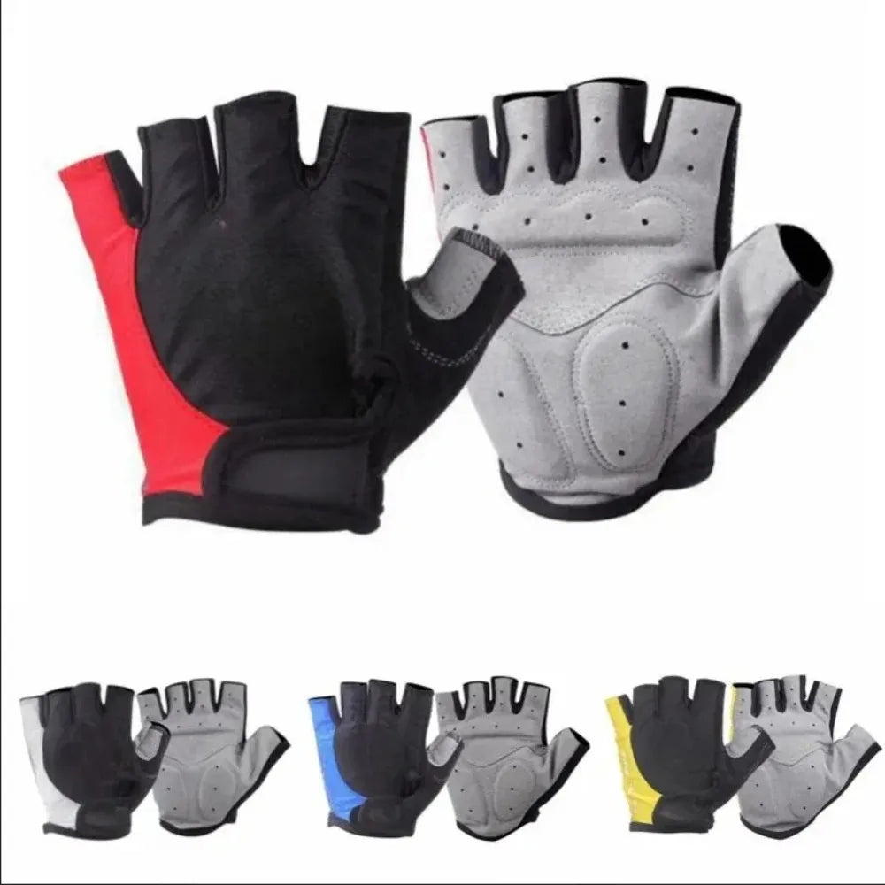 Guantes de Ciclismo de Medio Dedo para Hombre y Mujer, Antideslizantes, Transpirables, para Verano, Guantes Deportivos sin Dedos para Gimnasio, Entrenamiento y Bicicleta - Corporación Turística