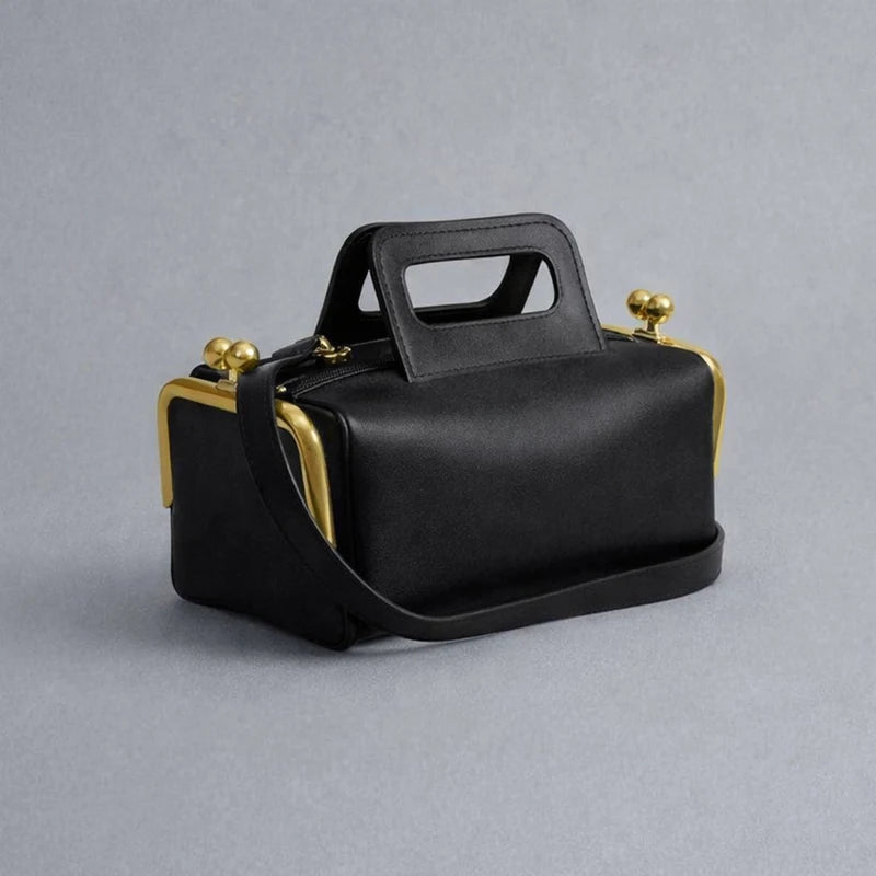 NUEVO Bolso de hombro de PU con diseño de cierre de marco...